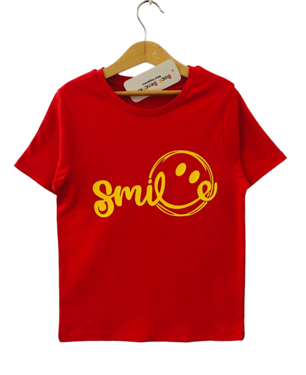 Smile Face Red T-Shirt Boys(R-25)