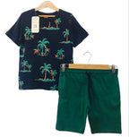 Multiple Trees Navy Blue Nicker Suit Boys ( R-55 )