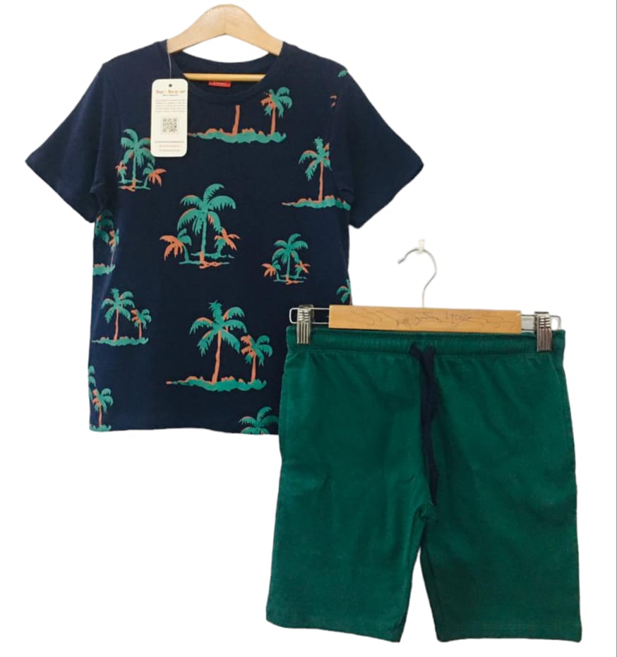 Multiple Trees Navy Blue Nicker Suit Boys ( R-440 )