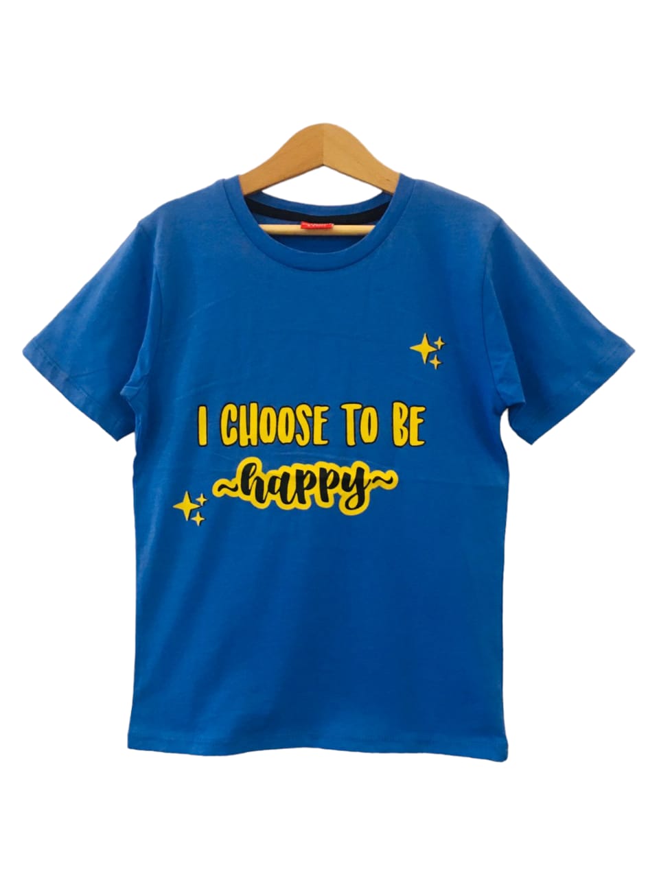 Choose To Be Happy Royal Blue T-Shirt Boys(54) (1)