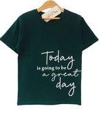 Today Green T-Shirt Boys( R-66 )