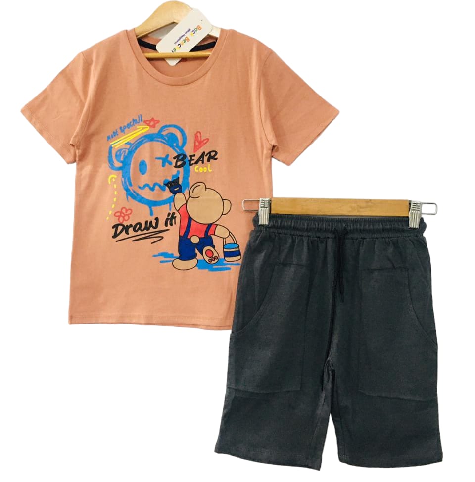 Bear Cool Dark Peach Nicker Suit Boys (185)