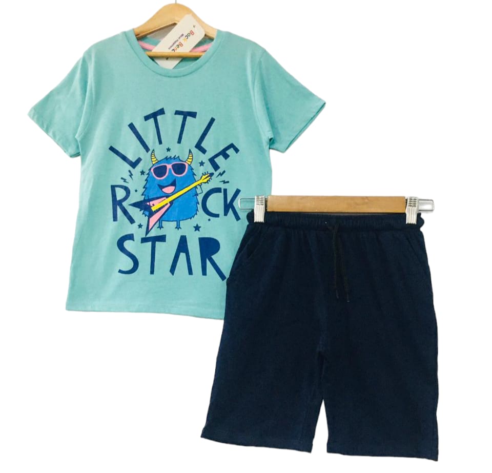 Little Rock Star Sky Blue Nicker Suit Boys (27)