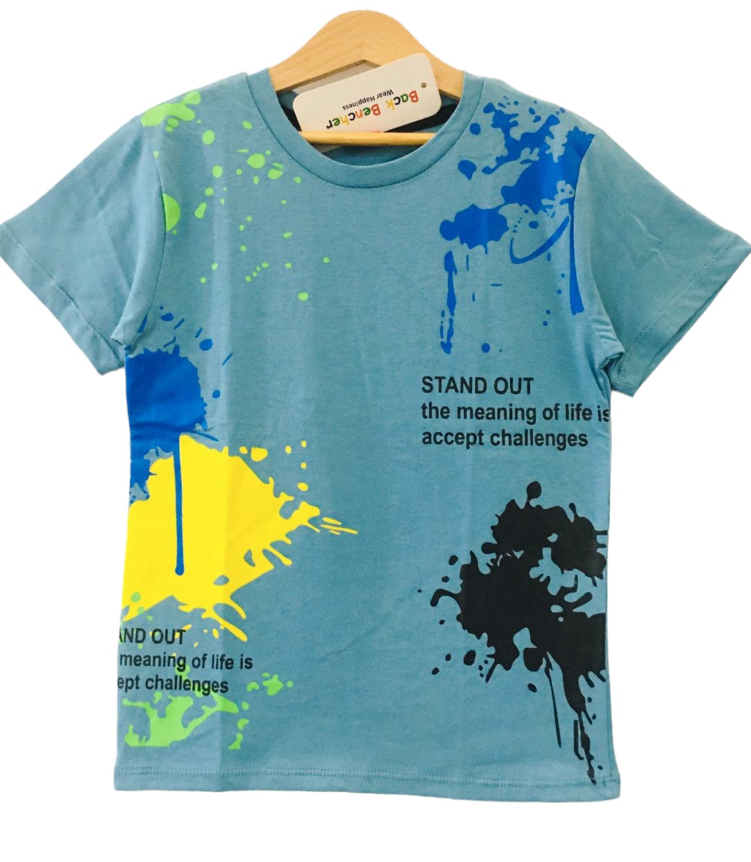 Color Printing C-Green T-Shirt Boys ( R-79 )