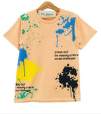 Color Printing Peach T-Shirt  Boys ( R-2 )