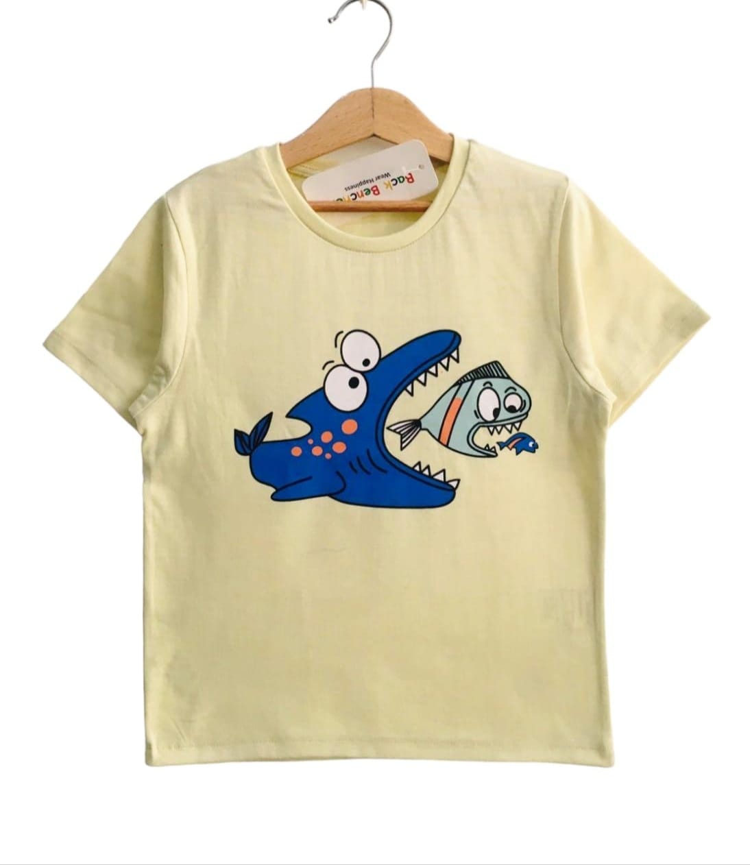 Shark Attack Light Pista T Shirt Boys (R-9)