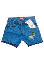 Sun Umbrella Light Blue Denim Shorts Girls