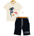 Sun With Umbrella Cream Nicker Suit Boys ( R-204 )