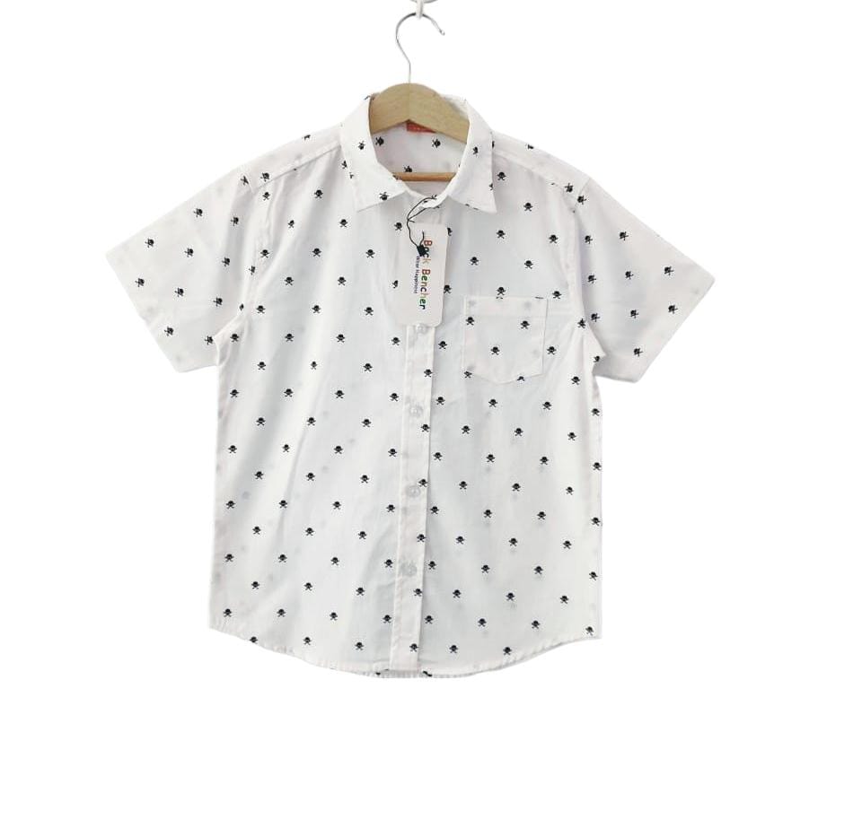 Black Head White Casual Shirt Boys(39) (1)