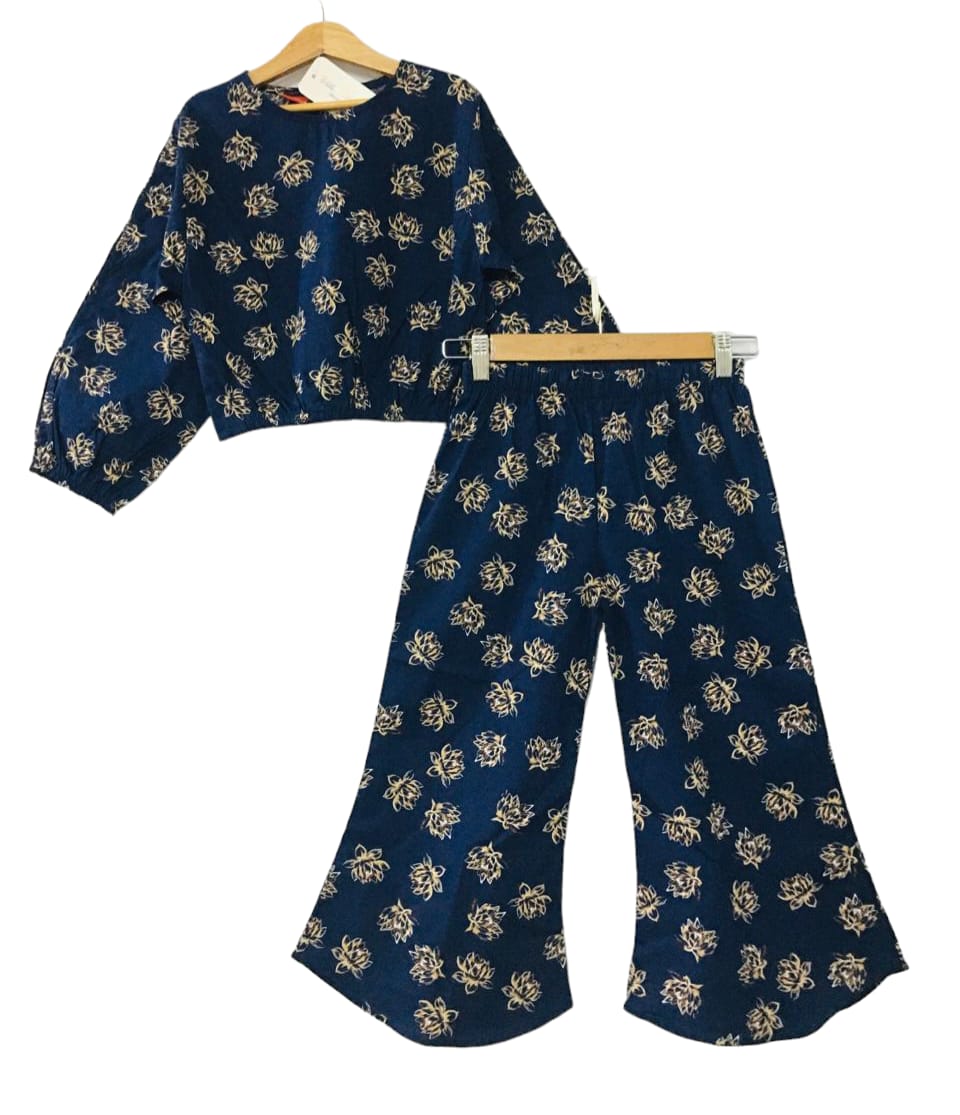 Brown flowers Full Sleeves Navy Blue Skate Fish Girls (63) (1)