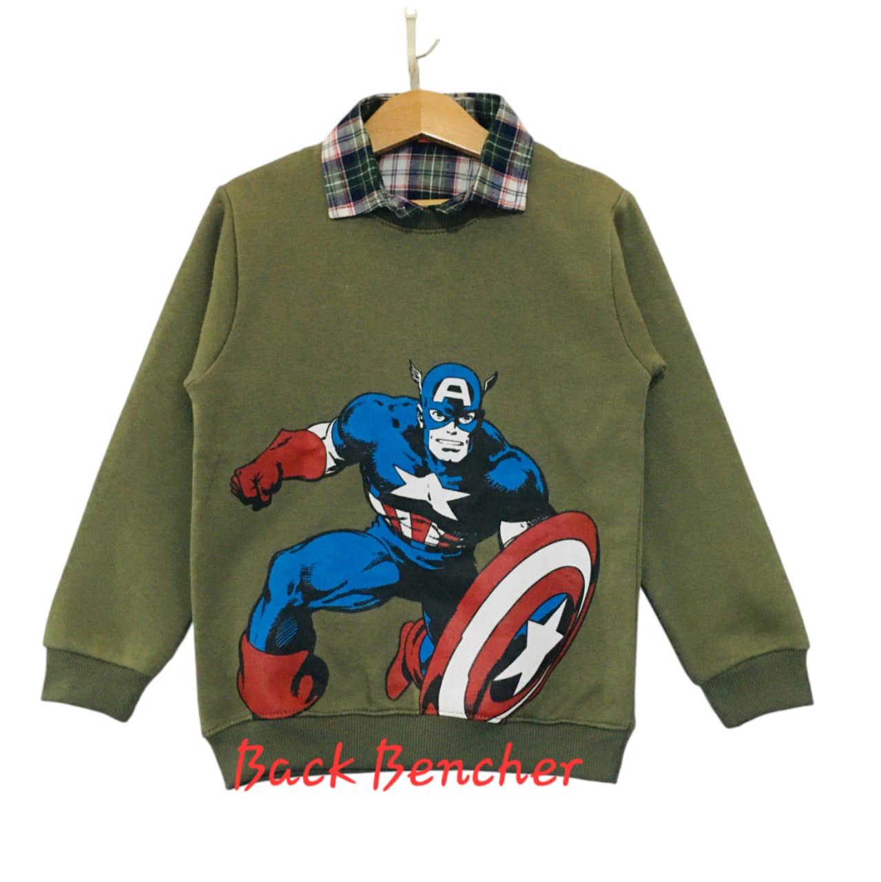 Captain American Mehndi Double Shirt Boys (1)