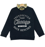 Back Bencher Black Double Shirt Boys ( R-172 )
