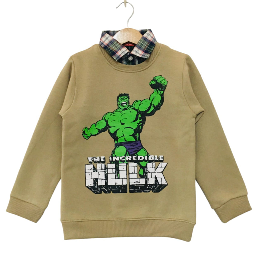 Hulk Dark Skin  Double Shirt Boys ( R-205 )