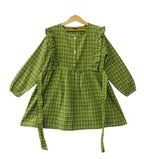 Green Checked Girl Top Girls (62) (1)