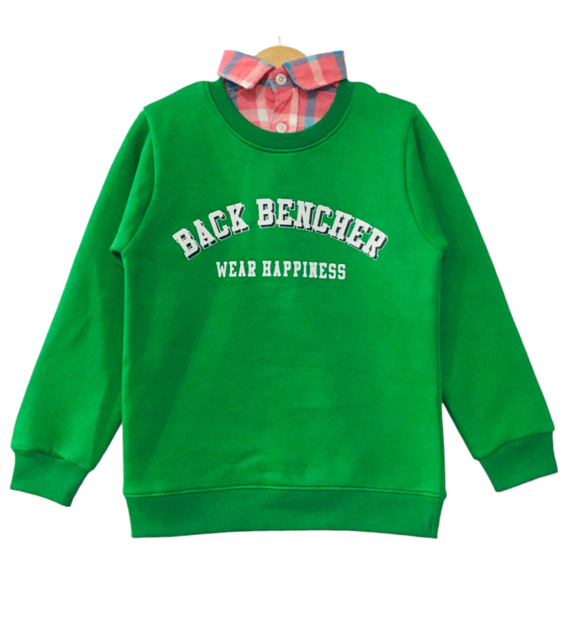 Back Bencher Green Double Shirt Boys (1)