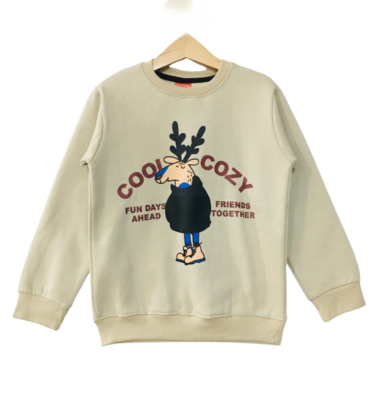 Cool Cozy Cream Sweatshirt Boys (1)