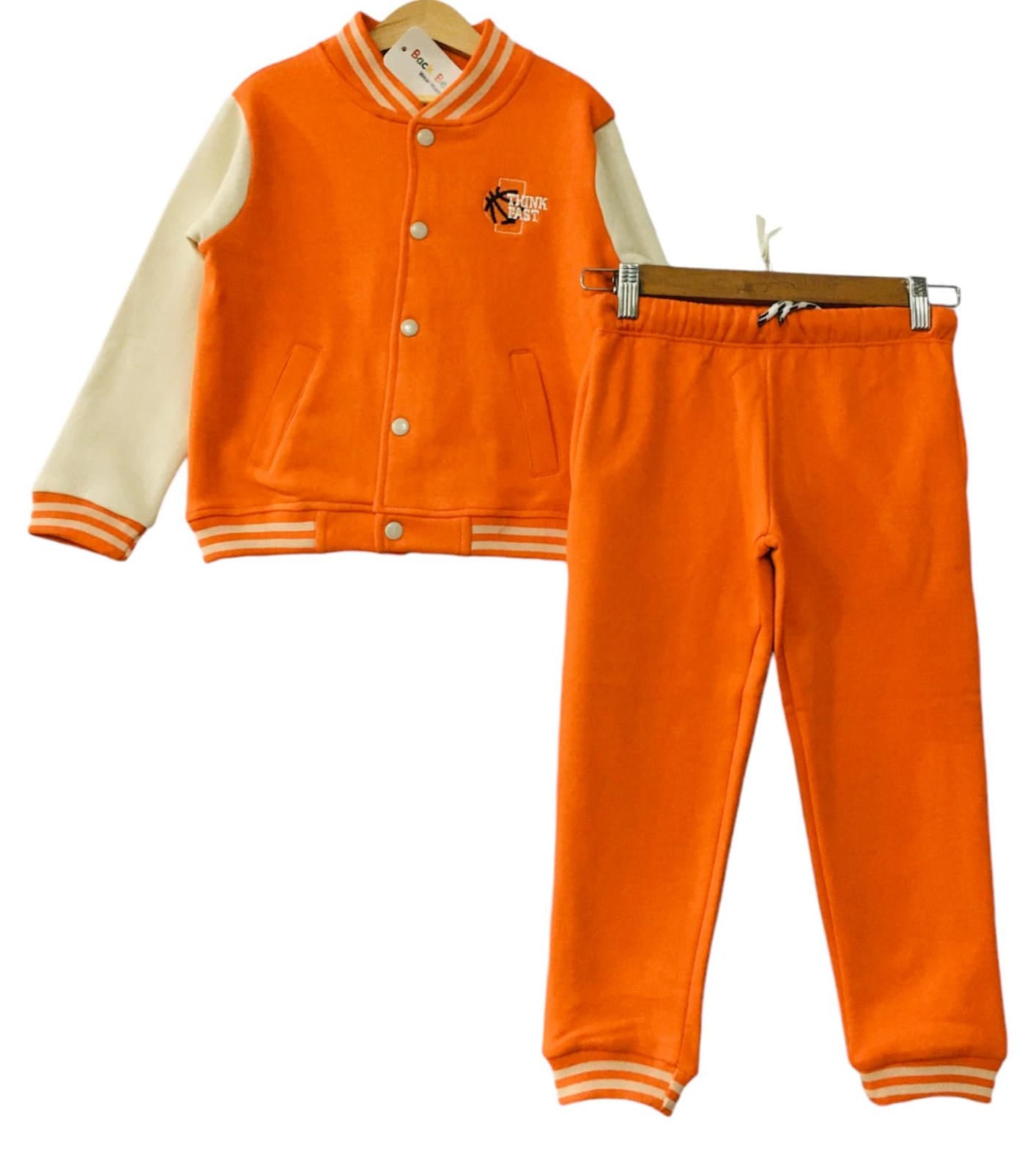 Think Fast Orange Body Cream Arms Jacket Track-suit Boys (1)