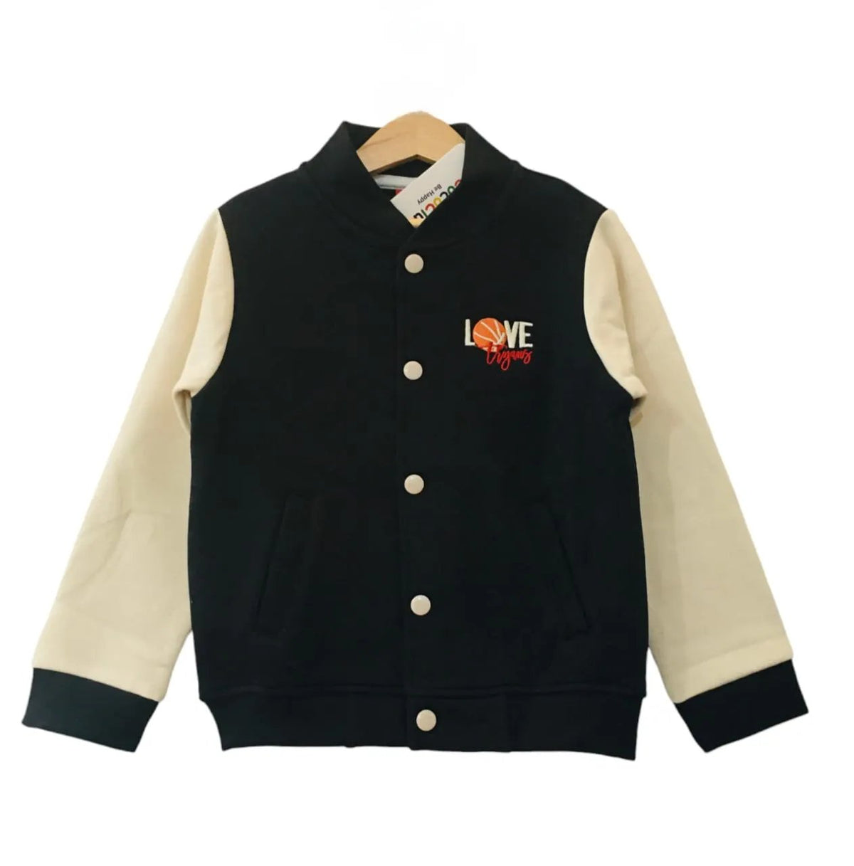 Love Black Body Cream Arms Jacket Boys