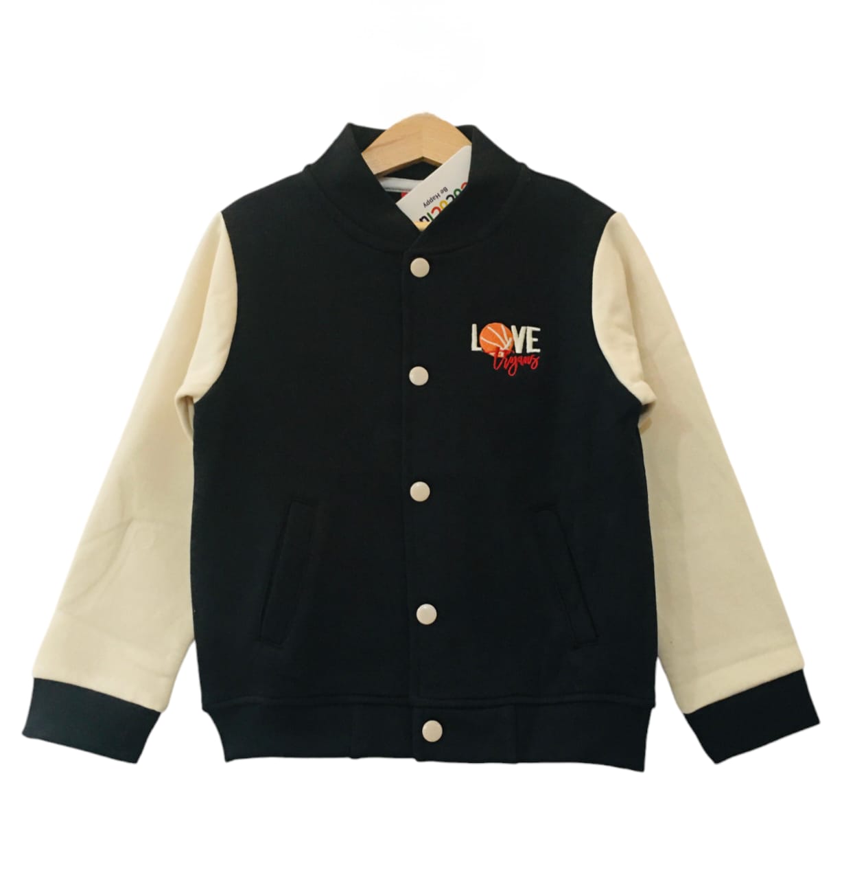 Love Black Body Cream Arms Jacket Boys