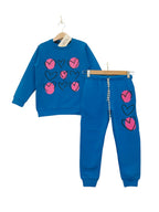 Nine Hearts Royal Blue Track-suit Girls