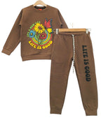Life is Good Chocolate Track-suit Girls (1)
