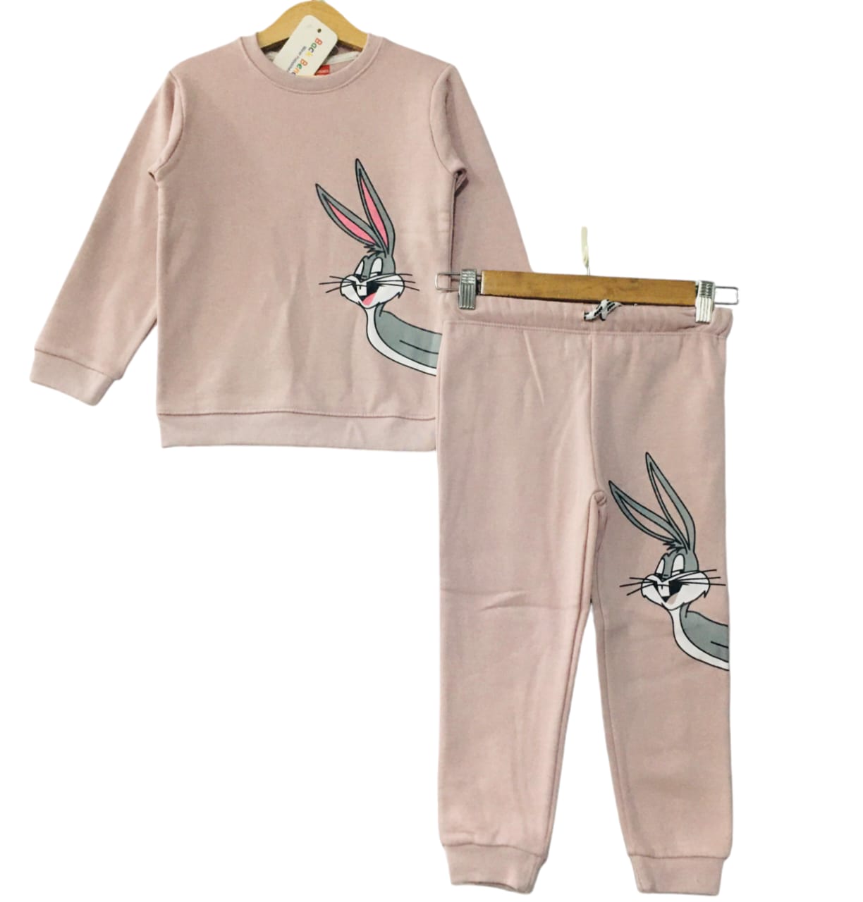 Bugs Bunny Tea Pink Track-Suit Girls