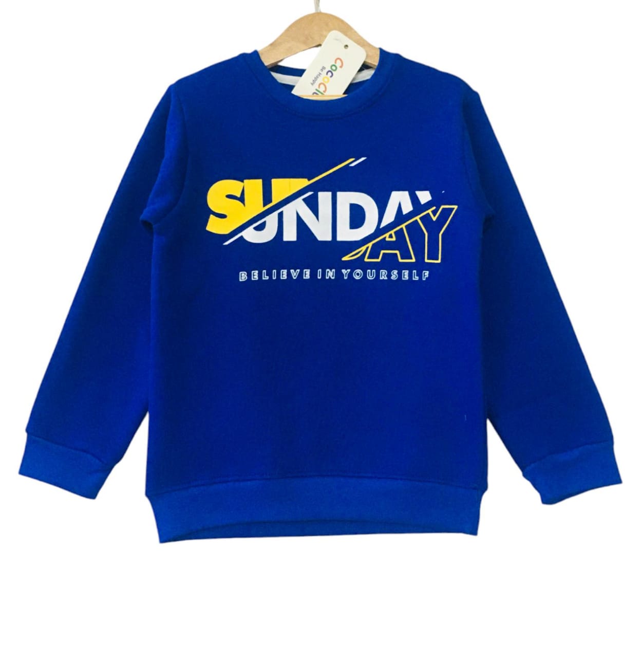 Boys royal fashion blue sweatshirt