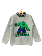 Hulk Oatmeal Gray Double Shirt Boys ( R-391 )