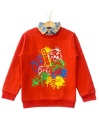 Gaming Printing Red Double Shirt Boys