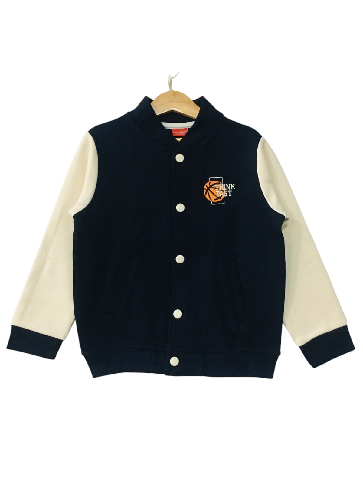 Think Fast Black Body Cream Arms Jacket Boys