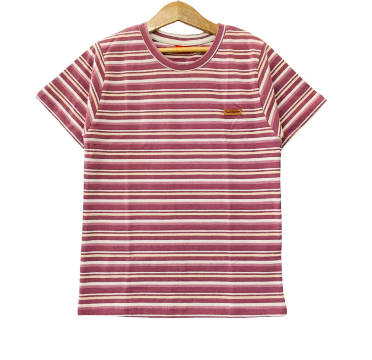 Back Bencher Logo Multi Lines T pink T Shirt Boys ( 170 )