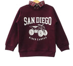 Rider Campus Mahroon Double Shirt Boys
