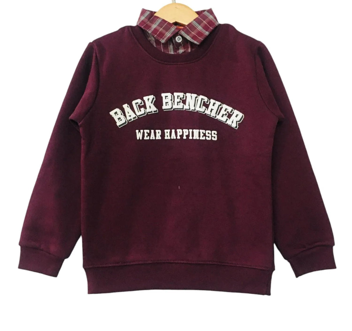 Back Bencher Mahroon Double Shirt Boys ( R-25 )