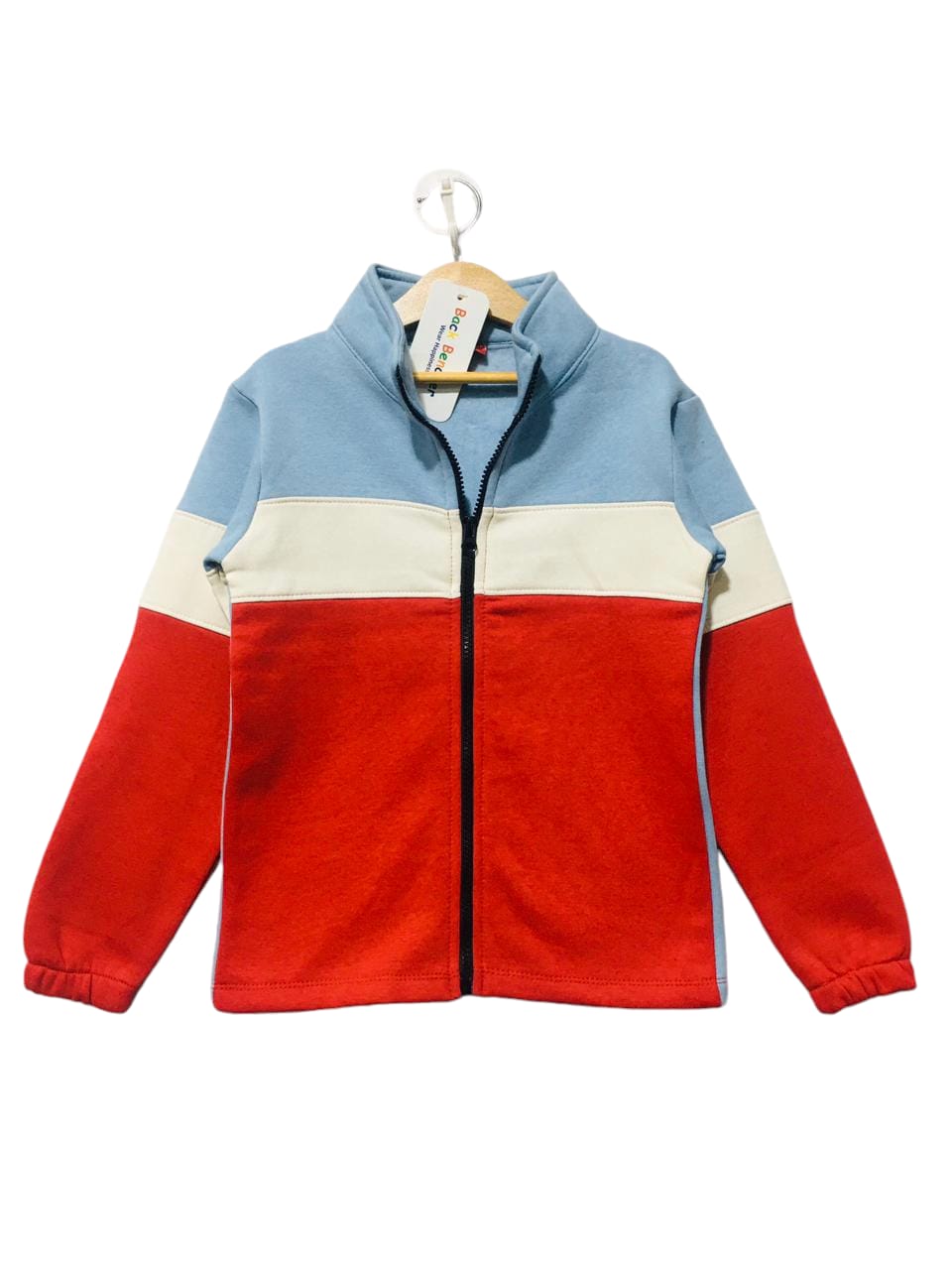 Sky Blue & Red Zipper Girls (S)