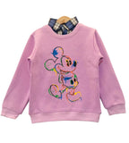 Mickey Mouse Light Purple Double Shirt Boys ( R-371 )