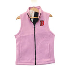 "B" Light Purple Sleeveless Jacket Boys ( R-363 )