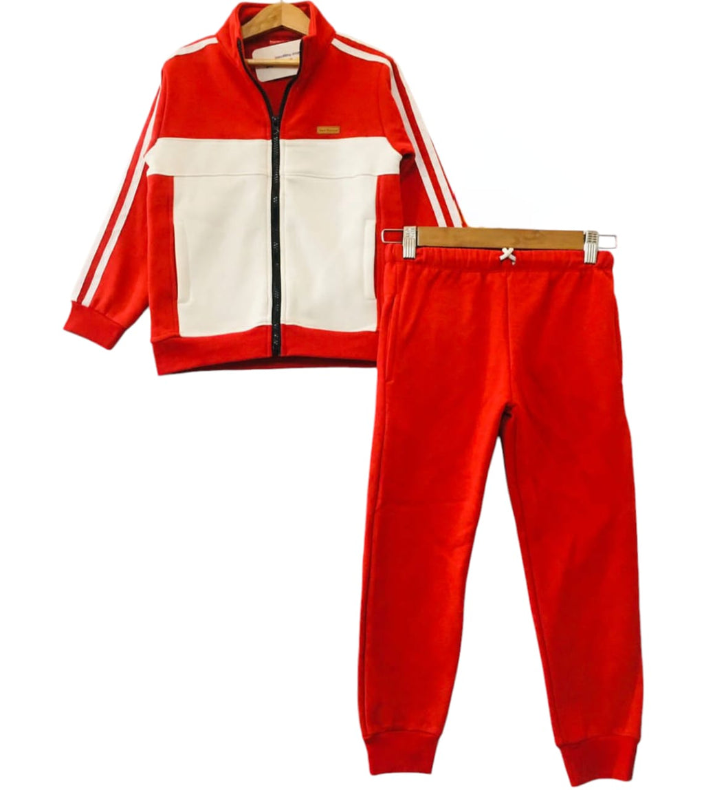 Red & White Jacket Track-suit Boys ( R-128 )