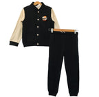 Hoops Fanatic Black Body Cream Arms Jacket Track-suit Boys ( R-331 )