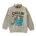 Chillin Oatmeal Double Shirt Boys (S)