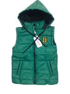 "B" Green Puffer Jacket Girls (S)
