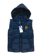 "B" Navy Blue Puffer Jacket Girls (S)