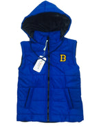 "B" Royal Blue Puffer Jacket Girls (S)