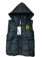 "B" Black Puffer Jacket Girls (S)