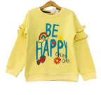 Be Happy With Frill Lemon Sweatshirt Girls ( R-418 )