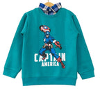 Captain America C-Green Double Shirt Boys ( R-410 )