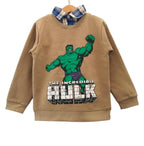 Hulk Brown Double Shirt Boys ( R-407 )