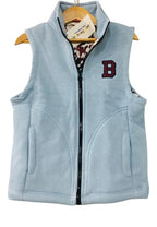 "B" Sky Blue Sleeveless Jacket Boys ( R-13 )
