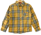 Skin & Black Checked Winter Casual-Shirt Boys ( R-224 )