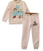 Be Happy Baby Pink Track-suit Girls ( R-135 )
