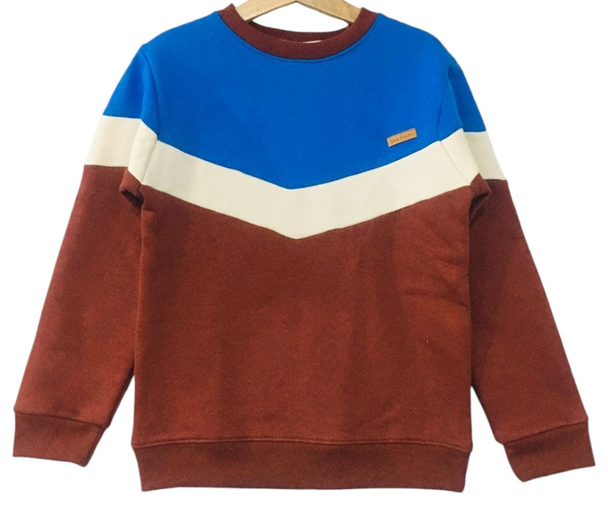 "W" Penal Royal Blue & Mahroon Sweatshirt Boys ( R-94 )